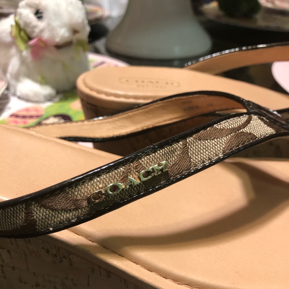 COACH WEDGE SANDLE